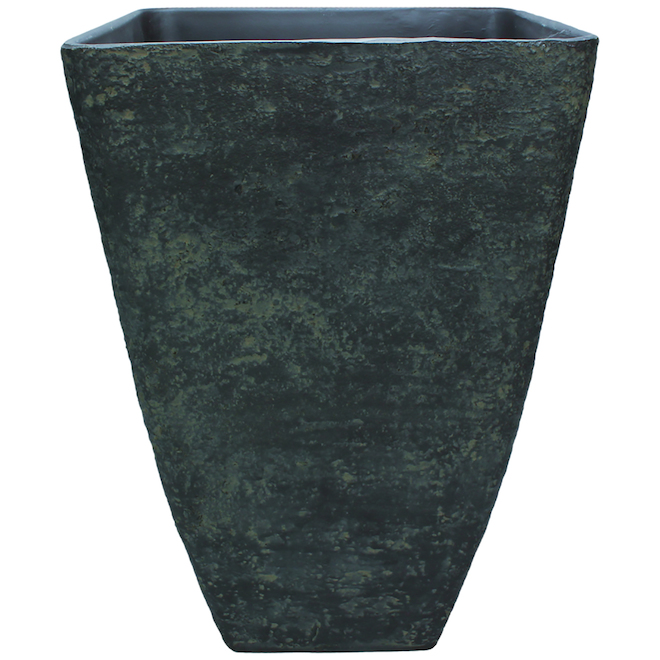 Style Selections - 15-in x 17.3-in - Slate Grey Fiber Glass Planter