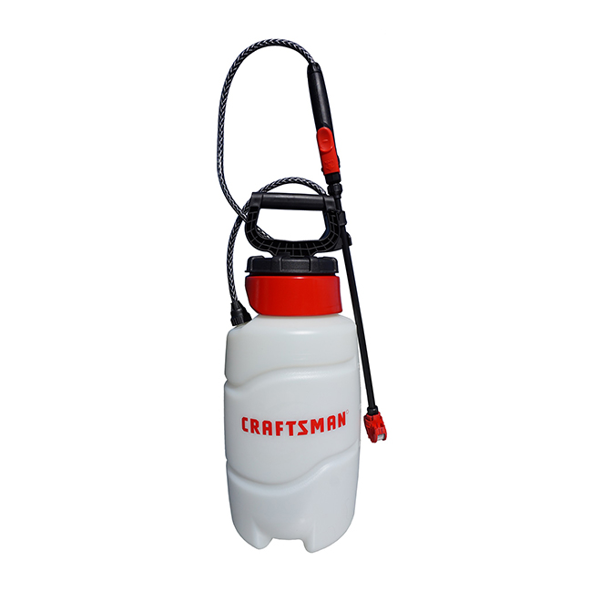 Craftsman Portable Sprayer - 2 Gal. Plastic - White/Red