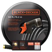 Heavy-Duty Garden Hose with Nozzle - 5/8