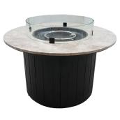Propane Outdoor Fire Pit - Steel/Marble - Round - 40"