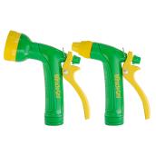 Set of 2 Spray Nozzles - ABS - Green/Yellow