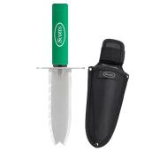 Scotts Garden Knife and Sheath - Metal/Plastic - Green