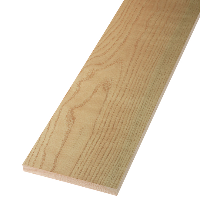 Dry Red Oak Lumber 1 in x 8 in x 4 ft