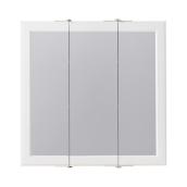 Project Source 24.25-in x 24-in Square Surface Medicine Cabinet with Mirror