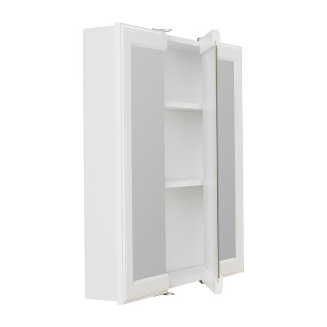 Project Source 24.25-in x 24-in Square Surface Medicine Cabinet with Mirror