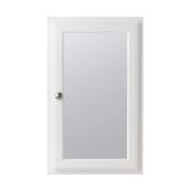 Style Selections 15.75-in x 25.75-in Rectangle Recessed Medicine Cabinet with Mirror