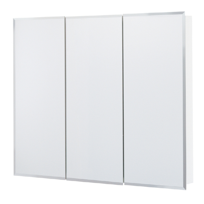 Pharmacie Style Selections à 3 miroirs, 36 x 30 po, blanc