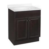 Project Source Richmond 24-in Single Sink Java Bathroom Vanity With Cultured Marble Top