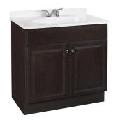 Project Source Richmond 30-in Single Sink Java Bathroom Vanity With Cultured Marble Top