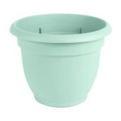Pot à auto-irrigation Ariana de Bloem en plastique, 8,75 po x 6,8 po, bleu brume