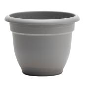 Pot à auto-irrigation Ariana de Bloem en plastique, 8,75 po x 6,8 po, charbon