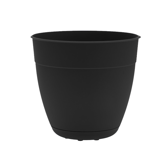 Pot Ocean par Bloem 1/pqt 16 x 14,59 po noir plastique recyclé