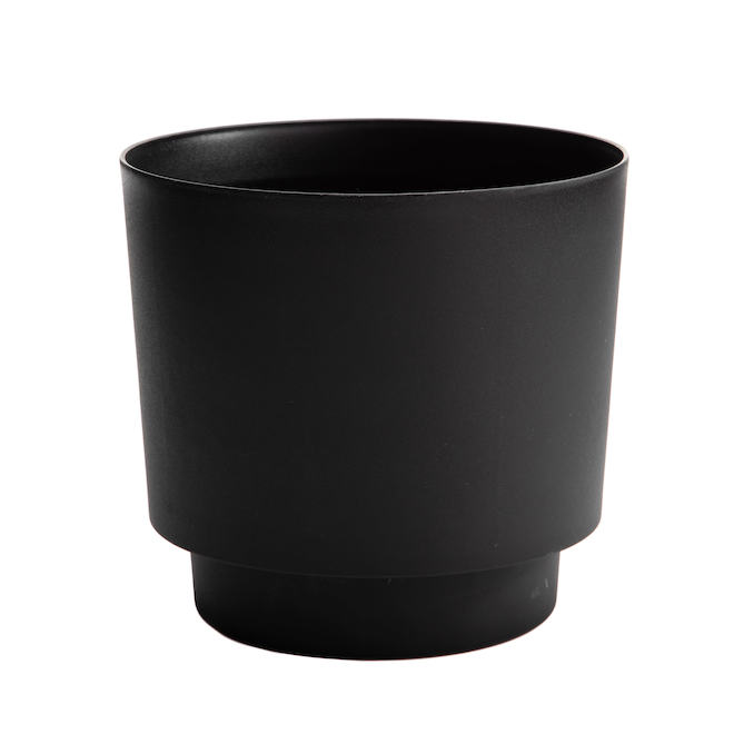 Bloem Harlow Planter 10-in Plastic - Charcoal