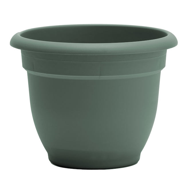 Bloem Ariana 10-in Peppercorn Round Self-Watering Planter