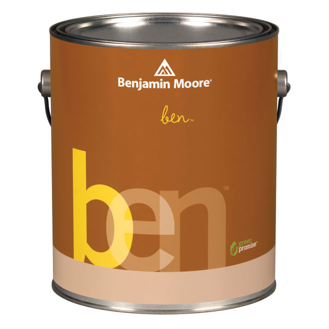 Peinture et apprêt Ben de Benjamin Moore, fini mat, 3,3 L, base 3