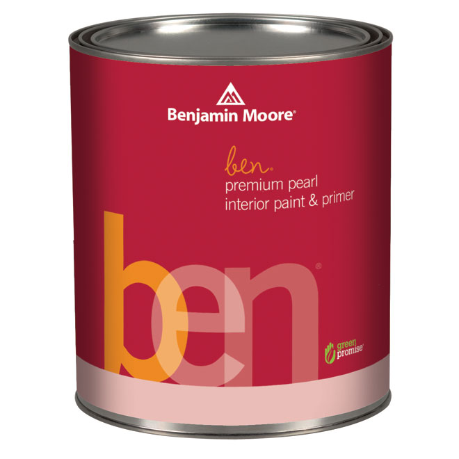 Benjamin Moore Ben Interior Paint and Primer - Pearl Finish - 917-ml - Base 1