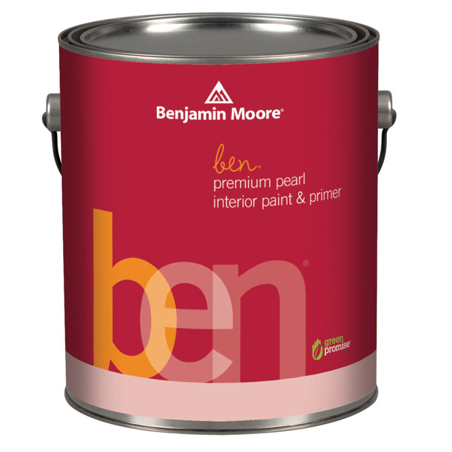 Benjamin Moore Ben Interior Paint and Primer - Pearl Finish - 3.55-L - Base 2