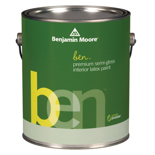 Benjamin Moore Ben Latex Paint and Primer SemiGloss Finish 3.67L Base 1 K6271X001 RONA