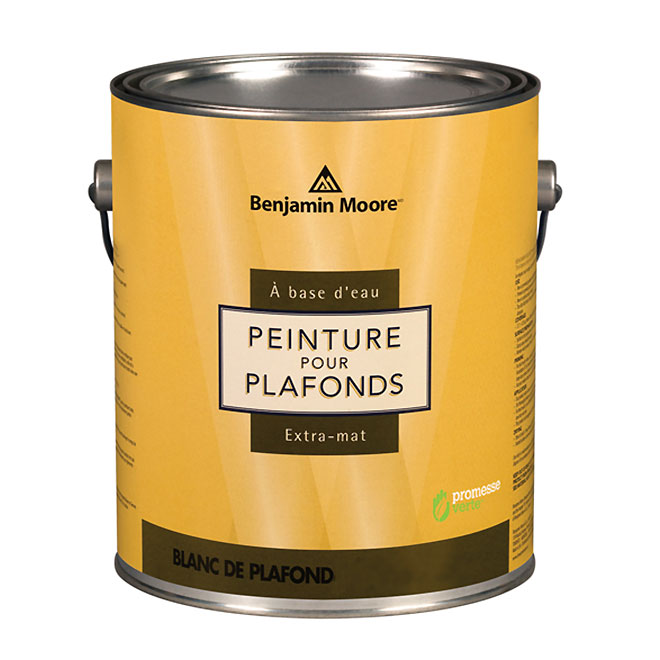 Peinture à plafonds Benjamin Moore à base d'eau, fini extra-mat, 3,55 L, base 2