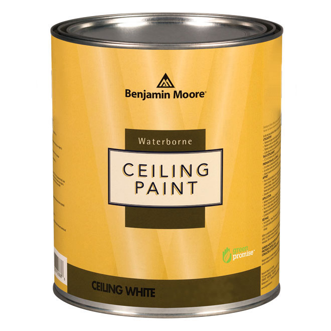 Peinture à plafonds Benjamin Moore à base d'eau, fini extra-mat, 887 ml, base 2