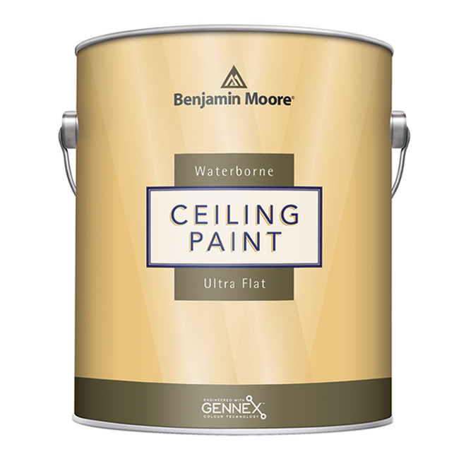 Benjamin Moore Waterborne Ceiling Paint - Ultra Flat Finish - 946-ml - White