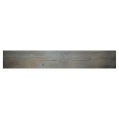 Lamelles de vinyle étroites pour plancher, gris, 6'' x 36''
