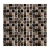 Glass mosaic wall tiles