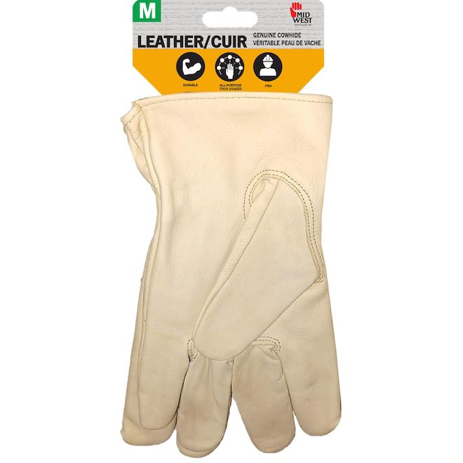 Gant de cuir Midwest Quality Gloves unisexe coupe américaine grandeur moyenne