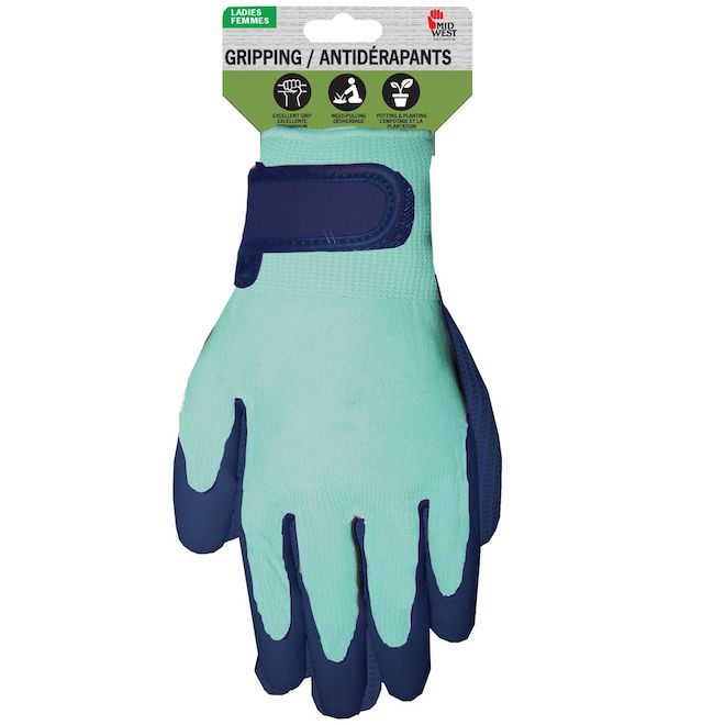 Gants antidérapants Midwest Quality Gloves pour femme latex grandeur moyenne