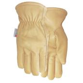 Gants doublés Midwest Quality Gloves en cuir de vache pour hommes, taille grande