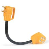 Adaptateur électrique Camco pour VR, 18", 30/50 A, jaune/noir