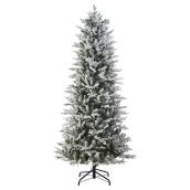 Illuminated Christmas Tree - Flocked - 7' 6