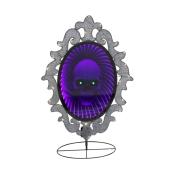 Miroir illuminé Haunted Living avec crâne, 38,5 po, 65 lumières DEL multicolores