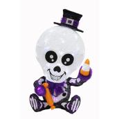 Squelette illuminé Haunted Living, 29 po, 50 lumières DEL multicolores