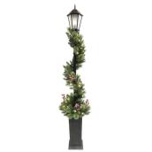 Holiday Living 7-ft Christmas Garland Lamp Post with 50 Warm White LED Lights