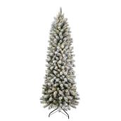 Holiday Living 7-ft Prelit Pencil Tree - 300 LED Lights - 835 Tips - Dual Colour
