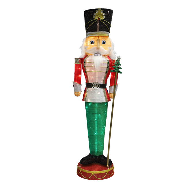 Holiday Living Lighted Nutcracker with 120 LED Lights - 76-in - Multicolour