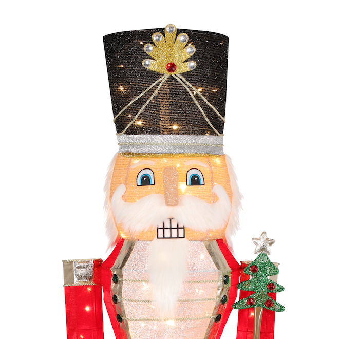 Holiday Living Lighted Nutcracker with 120 LED Lights - 76-in - Multicolour