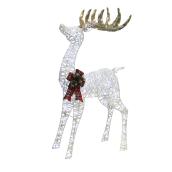Wapiti illuminé Holiday Living à 105 lumières DEL, 53 po, blanc