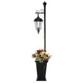 Holiday Living 5-ft Pre-Lit Lamp Post with Holiday Greenery