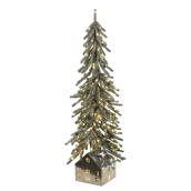 Holiday Living 4.5-ft Pre-Lit Potted Christmas Tree with 200 Warm White LED Lights