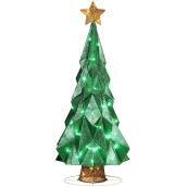 Holiday Living 1-Pack 50-in Freestanding Christmas Tree with Multicoloured LED Lights