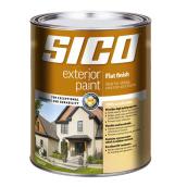 Peinture et apprêt d'extérieur au latex Sico, fini mat, base neutre, 875 ml