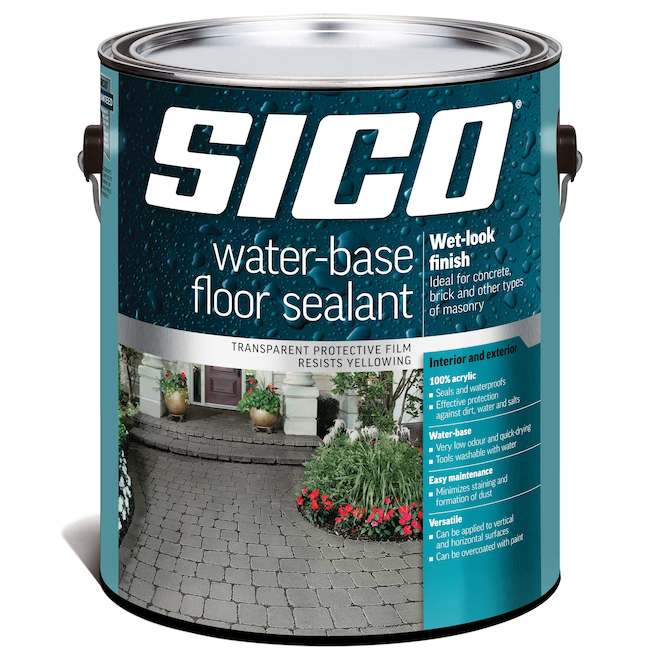 SICO Water-based Protective Sealant for Concrete and Masonry - Satin Finish - 3.78-L