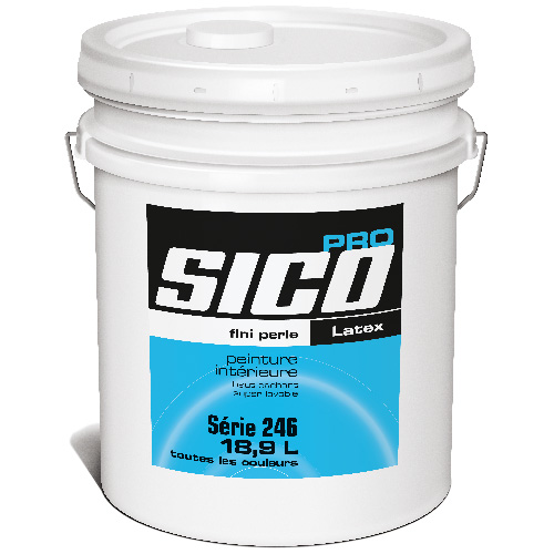 Peinture d'intérieur au latex SICO Pro, fini perle, 18,5 L, base 1