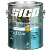 Sico Exterior Wood Water-Based Stain - Solid - White - 3.78-L