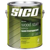 Sico Water-Based Exterior Wood Stain - Semi Transparent - Natural - Flat Satin - 3.78-L