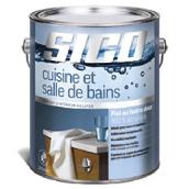 Peinture pour cuisine et salles de bains SICO au latex 100% acrylique, fini lustre doux, 3,6 L, base 2