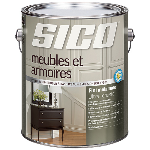 Base de peinture d'intérieur pour meubles/armoires, Sico, 3,78 l, base 2