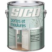 Peinture d'intérieur SICO pour portes et moulures, latex 100% acrylique, fini perle, 3,78 L, blanc pur